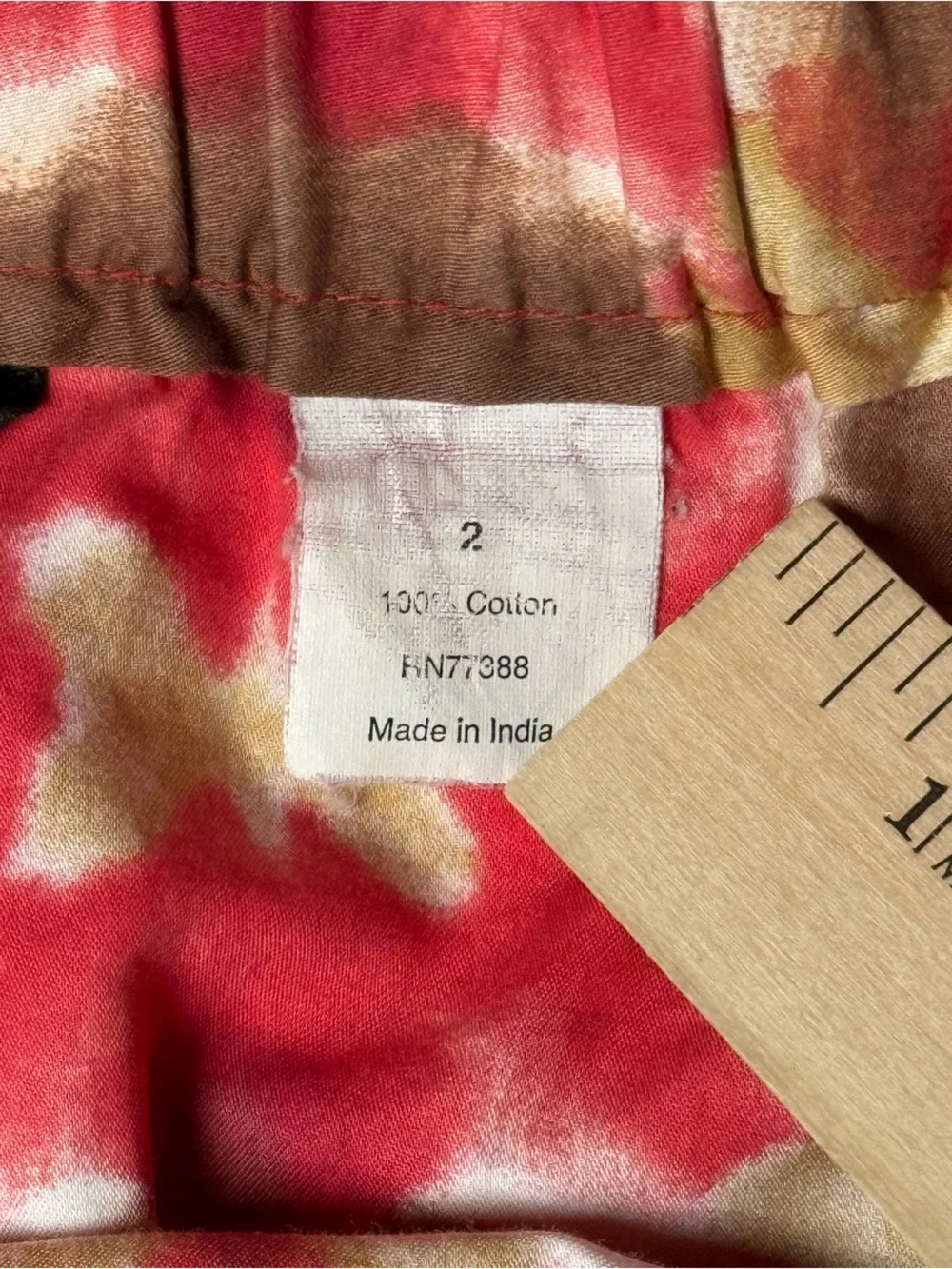 J Crew Size 2 lkat print Pull on mini Skirt with pockets.  100% cotton fabric